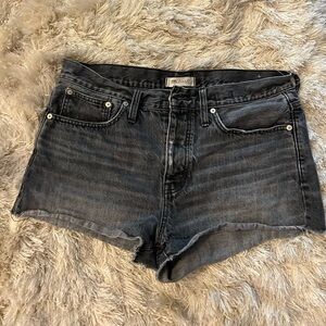 Madewell Women's Jean Shorts - Black Denim